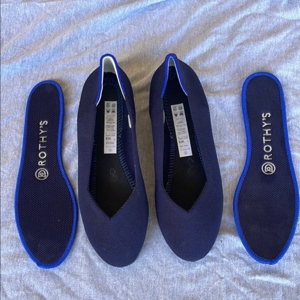Rothy's Blue Slip-On Flats for Everyday Comfort